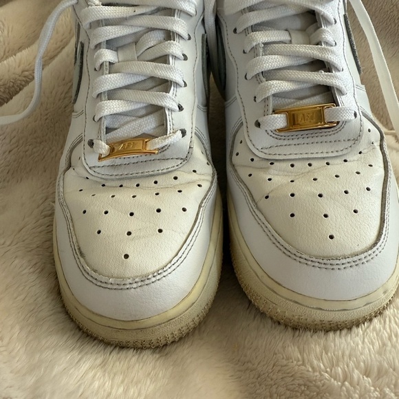 Nike Air Force 1 '07 ESS White Light Silver CZ0270-106 Women's Size 7.5 Used - Picture 2 of 8